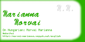 marianna morvai business card